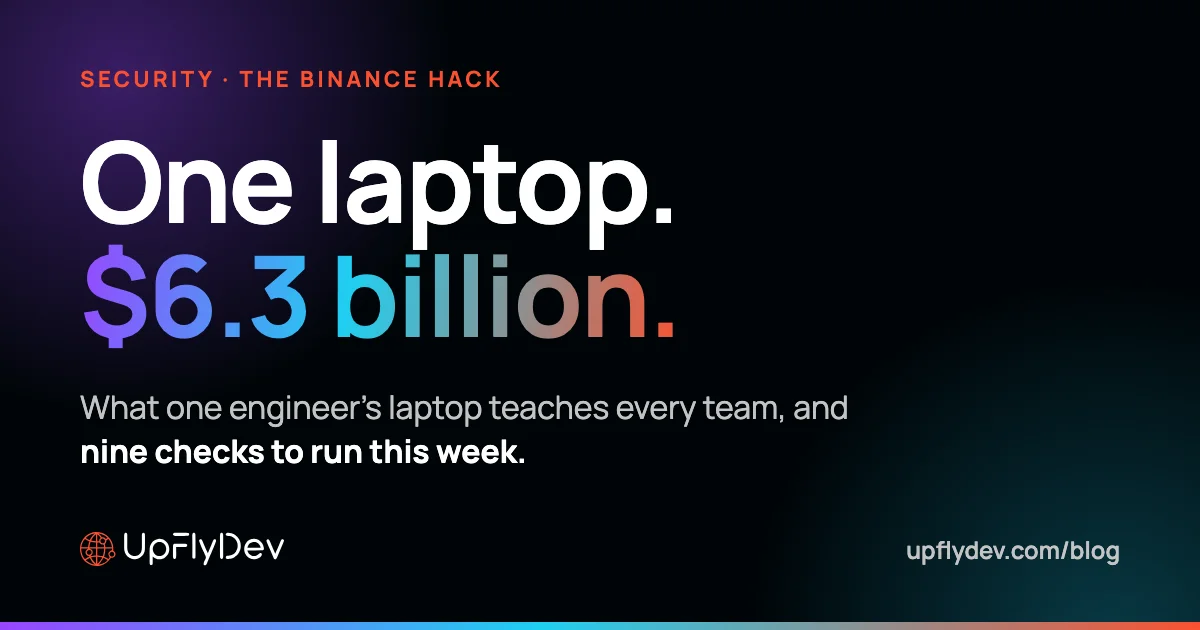 One laptop. $6.3 billion. What one engineer's laptop teaches every team, and nine checks to run this week.