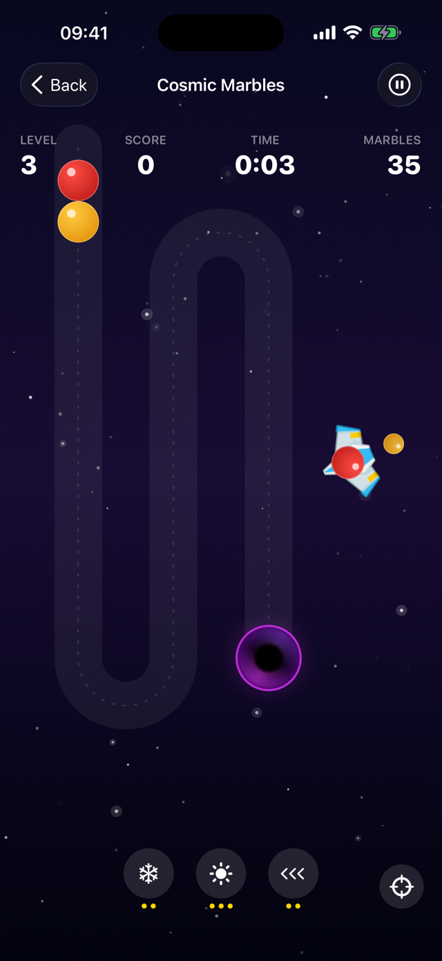 Cosmic Marbles: matching planet marbles before the black hole